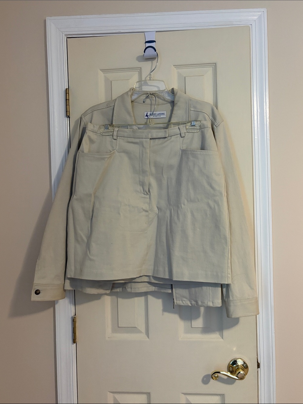 Marsh Landing Women's Cream Utility Blazer Jacket